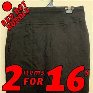 Reitmans Petite Outdoor Skirt Black Size 4